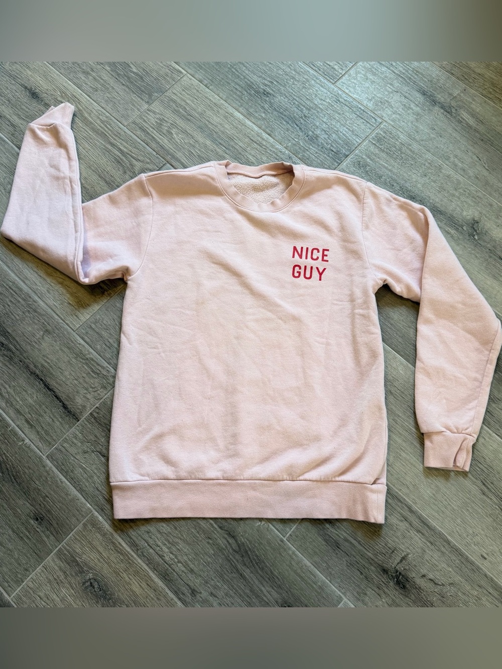 Sewing Down South, Charleston South Carolina Pull Over Sweatshirt Pink Nice Guy